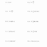 Systems Of Linear Equations Word Problems Worksheet Answers Along With Linear Equations Worksheet With Answers