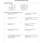 Taxation Worksheet Answers  Briefencounters With Sales Tax And Discount Worksheet