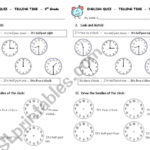 Telling Time Quiz  Esl Worksheetleslie Along With Clock Quiz Worksheet