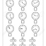 Telling Time Telling The Time Practice For Children Time Worksheets Within Learning To Tell Time Worksheets