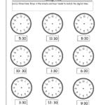 Telling Time Worksheets From The Teacher's Guide With Regard To Telling Time Worksheets 1St Grade