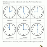 Telling Time Worksheets  O'clock And Half Past Also Telling Time Worksheets 1St Grade