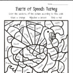 Thanksgiving Parts Of Speech Worksheet  Squarehead Teachers In Thanksgiving Color By Number Addition Worksheets