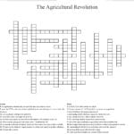The Agricultural Revolution Crossword  Wordmint With Revolution In Agriculture Worksheet