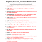 The Crusades Inside The Crusades Worksheet