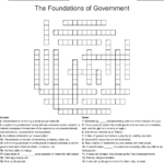 The Foundations Of Government Crossword  Wordmint In Foundations Of American Foreign Policy Worksheet