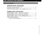 The Legislative Branch  Mcgraw Together With Our Courts The Legislative Branch Worksheet