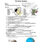 The Solar System  Space Worksheet  Esl Worksheetlordblackmoon With Solar System Worksheets