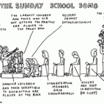 The Sunday School Song  Cartoonchurch Inside Sunday School Worksheets