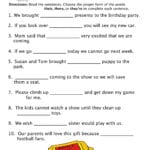 Their There They're Homophones Worksheet  Have Fun Teaching Together With There Their And They Re Worksheet