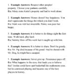 Theme Worksheet 1  Answers Along With Respect Worksheets Pdf