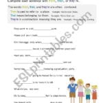 There Their Or They´re  Esl Worksheetcards As Well As There Their And They Re Worksheet