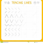 Tracing Lines Worksheet For Kids Working Pages For Children Also Learn To Write Kindergarten Worksheets
