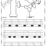 Tracing Music Notes Worksheets For Kids Treble Clef9  Anastasiya For Treble Clef Worksheets