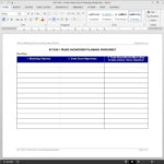 Trade Show Event Planning Worksheet Template Within Event Planning Worksheet