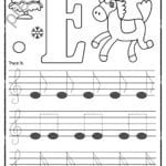 Treble Clef Tracing Music Notes Worksheets For Winter And Christmas6 Throughout Treble Clef Worksheets