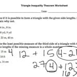Triangle Inequality Theorem Worksheet  Math  Showme Together With Triangle Inequality Worksheet