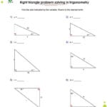 Trig Word Problems Worksheet Answers Right Triangle Trigonometry For Trigonometry Problems Worksheet
