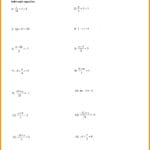 Two Step Equation Math – Revistapressclub Inside Multi Step Equation Word Problems Worksheet