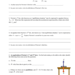 Unit 6 And Weight Friction And Equilibrium Worksheet Answers