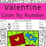 Valentine Colornumber Worksheets  Fun With Mama With Learning Colors Worksheets