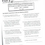 Velocity And Acceleration Calculation Worksheet Answer Key With Regard To Force And Acceleration Worksheet Answers