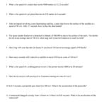 Velocity And Acceleration Calculation Worksheet Throughout Speed And Acceleration Worksheet Answers
