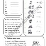 Very Basic Personal Subject Pronouns  Esl Worksheetmariong Intended For Personal Pronouns Worksheet