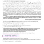 Video Games  10Th Grade Test Worksheet  Free Esl Printable Regarding Reading Comprehension Worksheets About Video Games