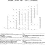 Waves And Sound Crossword  Wordmint Regarding Waves Sound And Light Worksheet Answer Key