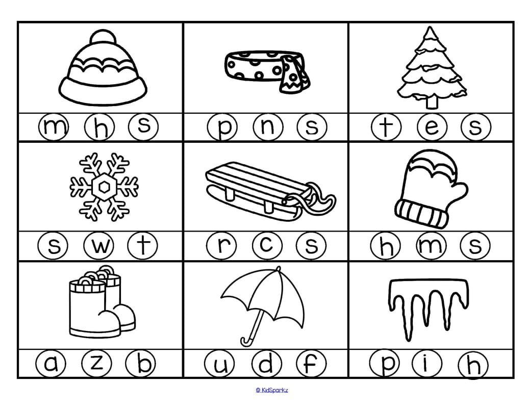 Winter Theme Activities And Printables For Preschool And In Winter Worksheets For Preschoolers