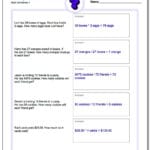 Word Problems Also 6Th Grade Math Word Problems Worksheets Pdf