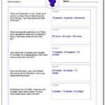 Word Problems Intended For 6Th Grade Math Word Problems Worksheets