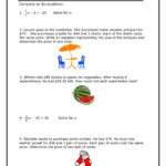 Word Problems Leading To Equations Independent Practice   Fliphtml5 Inside Independent Practice Worksheet Answers