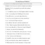 Word Usage Worksheets  Pronoun Agreement Worksheets Or Pronouns And Antecedents Worksheets