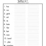 Worksheet 1St Grade Spelling Worksheets First Grade Spelling Words And 2Nd Grade Spelling Worksheets Pdf