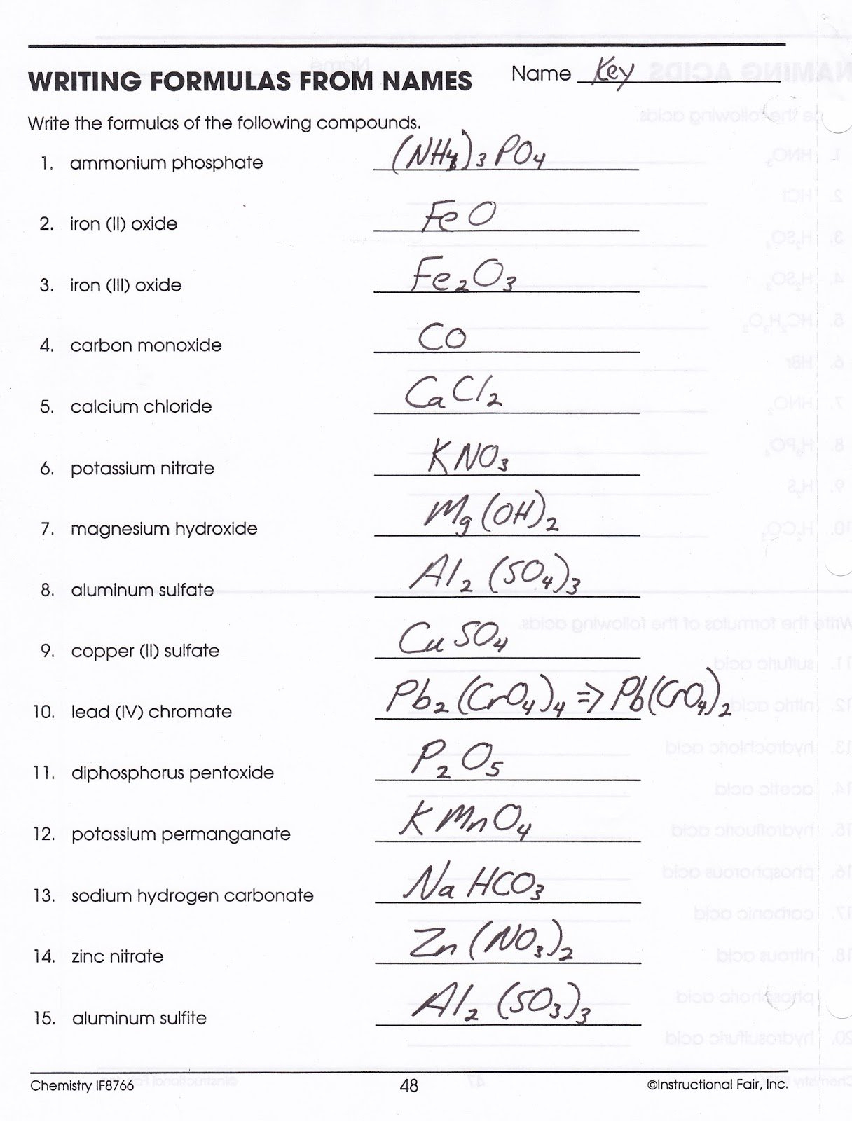 Worksheet Chemical Formula Writing Worksheet Worksheet For Writing For Chemical Formula Worksheet Answers