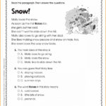 Worksheet Comprehension Worksheets For Grade 2 Reading For 1St Grade Reading Comprehension Worksheets Pdf