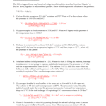 Worksheet – Gas Laws Iii As Well As Gas Laws And Scuba Diving Worksheet Answers