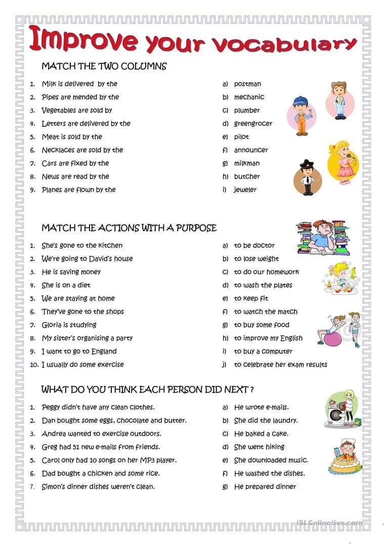 Worksheet Learning English Worksheets Improve English Grammar Or Basic English Learning Worksheets