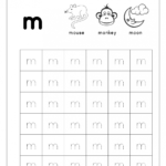 Worksheet Letter M Worksheet English Worksheets Alphabet Tracing And Kindergarten English Worksheets Pdf