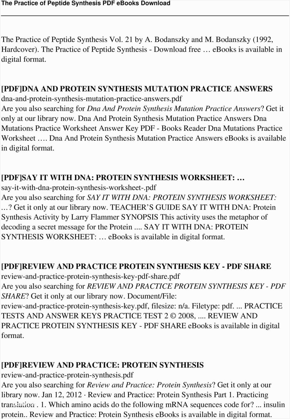 Worksheet Protein Synthesis Worksheet Answers Quiz Worksheet For Protein Synthesis Worksheet Pdf