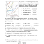 Worksheet Solubility Graphs Name Chemistry Or Solutions Worksheet Answers Chemistry