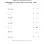 Worksheet Solving Systems Of Equationselimination Worksheet Or Solving Systems Of Equations By Substitution Worksheet Pdf