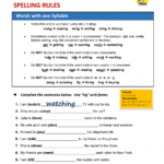 Worksheet Spelling Rules Worksheets English Grammar Present Intended For Spelling Rules Worksheets