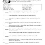 Worksheets For Christmas Math Problems And Calculating Your Paycheck Salary Worksheet 1 Answer Key