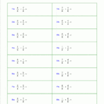 Worksheets For Fraction Addition Intended For 7Th Grade Fractions Worksheets