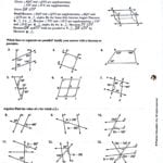 Worksheets  Math With Mrs Casillas Along With 3 2 Angles And Parallel Lines Worksheet Answers