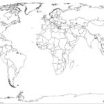 World Map Black And White Worksheet On With Country Names Printable Pertaining To World Map Worksheet