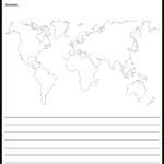 World Map  With Lines Storyboardworksheettemplates As Well As World Map Worksheet